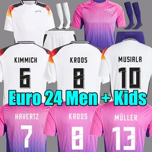 Fans Player versión Euro 2024 Alemania camiseta de fútbol KROOS MUSIALA WIRTZ HAVERTZ REUS MULLER RUDIGER FULLKRUG 24 25 camiseta de fútbol local visitante Hombres niños kit set