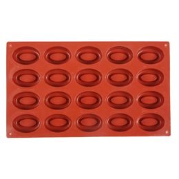 NIEUWE SILICONE OVAL DONUT MOLT MAINE CAKKAKKAKKAKKAKKAKKAKKAKKEN VOOR 20 VEILIGHEID Mini Dessert Kitchen Diy Handmade Gereedschap