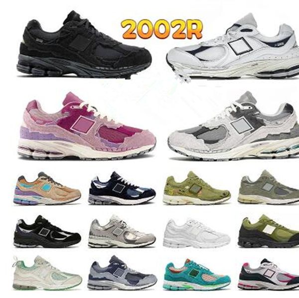 Nouveau équilibre de la protection 2002r 9060 V2 2002r Sports Chaussures Designer Light Arctic Men Femmes Rose Phantom Noir blanc Boulance Gris Salt de mer Gris 2002 R Sneakers Rain