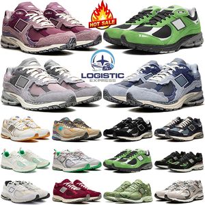 Nieuwe 2002r hardloopschoenen outdoor designer sneakers Penny Cookie Roze Zwart Wit Bricks Hout Bruin Zwart Rain Cloud heren dames outdoor sport trainers hotsale