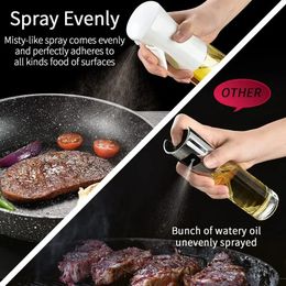 nueva botella de aerosol de aceite de 200 ml /300 ml para cocinar pulverizador de aceite de oliva de cocina para acampar barbaco