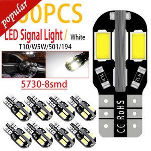 Nouveau 200 pièces W5W T10 LED dégagement ampoules Canbus 194 168 voiture intérieur carte dôme lumières Parking lumière 501 lecture automatique Signal coffre lampe