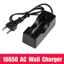 NIEUWE 2015, GRATIS DHL, 50 STKS 18650 EU Wired Single Battery Charger voor alle 18650 oplaadbare batterij