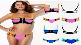 Nuevo 2014 Women039s vendaje Bikini conjunto pushup acolchado traje de baño traje de baño traje de baño 5214674