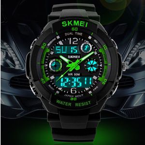 Skmei Hot Sell S Shock Hombre Sporthorloges Mannen LED Digit Horloge Klokken LED Dive Militaire Horloges