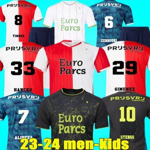 2023 2024 Feyenoords KOKCU Danilo camisetas de fútbol Cuarto GIMENEZ 23 24 hombres kits para niños Hogar lejos Tercero TRAUNER 4ta camiseta de fútbol HARTMAN PAIXAO TAABOUNI uniforme de madera