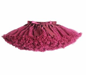 Nouveau 2017 21 couleurs vintage Dusty Pinksilver GraywinenavyBlue bébé fille pelukirt fluffy girls tutu jupe kids petticoat3174338