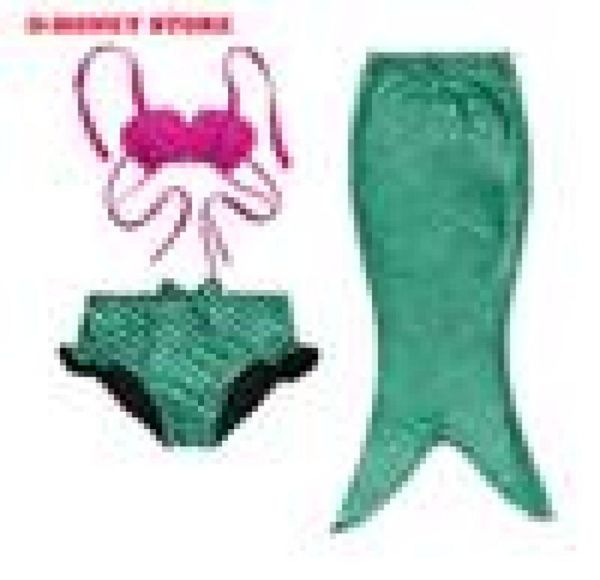 Nuevo 2017 Ariel cola de sirena princesa Ariel vestido disfraz Cosplay niños para vestido elegante para niñas traje de baño Bikini traje de baño 2661034