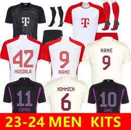 2023 2024 KANE voetbalshirt volwassen Kits 23/24 maillots de footbal KIMMICH GNABRY DAVIES MULLER SANE Voetbal Sets voetbalshirt