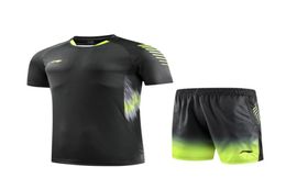 Nuevos trajes de bádminton 2018, trajes deportivos para hombres y mujeres, camisetas de tenis, pantalones cortos de secado rápido y transpiración 2243517