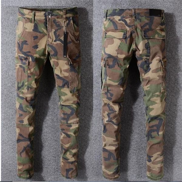 NUEVO 2018 JAY-Z CAMO PANTS SLIM TYGA camo jeans pantalones moda hip-hop NEW WEST Camouflage2704