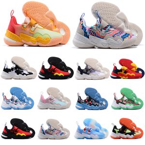 Equipo Ice Trae Zapatillas de deporte Young 1 Zapatos de baketball para hombre Sky Rush Blue CNY Peachtree Pixelss Games Icee Entrenadores Algodón de azúcar Navidad Hombres Universidad Zapato morado