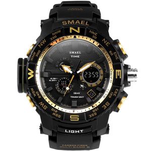 Nouveau Smael montre Cool hommes montres de sport mode étanche plongée Quartz montre-bracelet montre pour hommes Silicone reloj de hombre