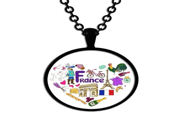 NOUVEAU COLLE PRENDANT ETHNIQUE ETHNIQUE Collier de pendentif noir France Russie Allemagne Portugal Mexico USA France Angleterre Jewelry3404809