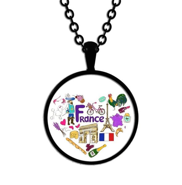 NOUVEAU COLLE PRENDANT PROBIERS ETHNIQUE ETHNIQUE Collier noir Chaîne Black France Russie Allemagne Portugal Mexico USA France Angleterre Jewelry8068132