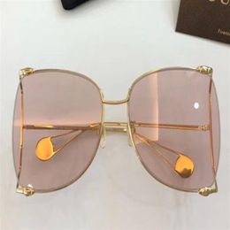 NOUVEAU 2019 FASHION 0252S LUNETTES DE SOLEIL CADRE OR CINQ LENTILLES DE COULEUR AVEC BOÎTE 63mm241m