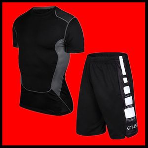 NIEUWE 2019 PRO SPORTS T-shirt Fitnesskleren Heren Running Training Panty Summer Dunne Sportkleding Shirt met korte mouwen Sneldrogend