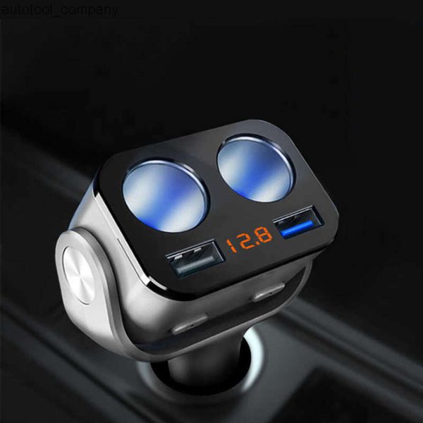 Nouveau 2019 QC3.0 + 2.4A double USB voiture allume-cigare séparateur prise adaptateur 90W LED moniteur de tension Auto voiture USB prise convertisseur voiture