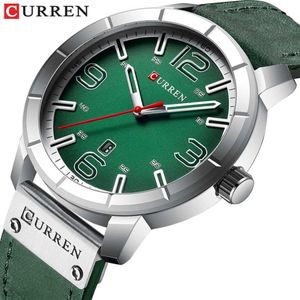 Nouveau 2019 montre-bracelet à Quartz hommes montres Curren Top marque montre-bracelet en cuir de luxe pour homme horloge Relogio Masculino hommes Hodinky Q0289G