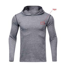 NOUVEAU 2019 printemps automne sport maigre pro marque logo collants sweats à capuche en plein air basket-ball football entraînement t-shirts top running jogger hommes