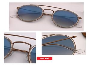 Nouveau Steampunk Vintage Round Metal Style Double Bridge Sunglasses Lunettes UV400 Verre Verre Soleil Flash Sun Oculos de Sol 3645806667