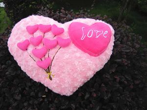 nouveau 2019 Valentine cadeau tenir oreiller jouets en peluche doux oreiller en peluche Je t'aime 'Saint Valentin en gros et au détail cadeau d'anniversaire