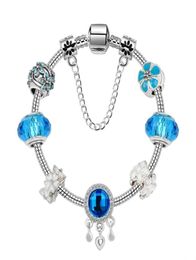 Nieuwe 2020 Blue Alloy Zirkoon Bracelet Women Dreamcatcher Glass Braad Bracelet Fashion Diy Selling kralen armbanden vrouwelijk geschenk WIT59152474092