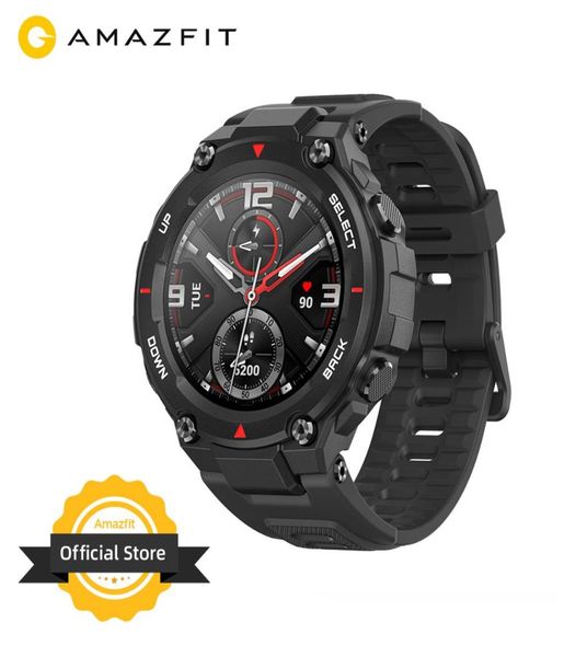 Nouveau 2020 CES Amazfit T rex Trex Smartwatch contrôle musique 5ATM montre intelligente GPSGLONASS 20 jours d'autonomie de la batterie MILSTD pour Android5293709