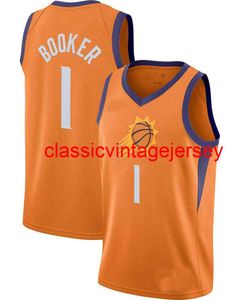 Nuevo 2020 Devin Booker Swingman Jersey # 1 cosido Hombres Mujeres Jóvenes Baloncesto Jerseys Tamaño XS-6XL