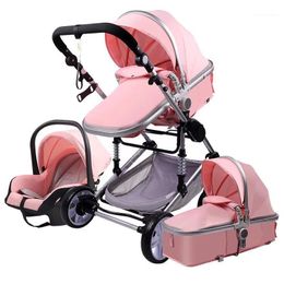 Nouvelle poussette de bébé paysage haut 2020 Porte-poussette de bébé avec siège d'auto Pushchair Pram Kinderwage Carriage1