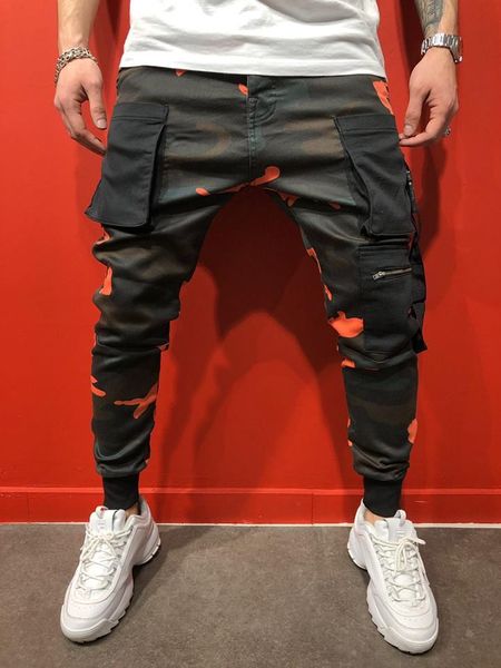 Nouveaux pantalons de camouflage décontractés pour hommes Slim Skinny Pencil Pants Fashion Style décontracté avec 3 couleurs Taille asiatique
