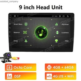 Nuevo 2020 nuevo 9 "2 Din IPS navegación de coche Universal sin Canbus 4GB RAM 64GB ROM DSP Bluetooth 5,0 RDS WIFI SWC 4G LTE