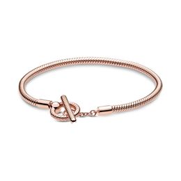 NOUVEAU 2021 100% 925 Sterling Silver Snake Chain Bracelet Fit DIY Original Fshion Bijoux Cadeau