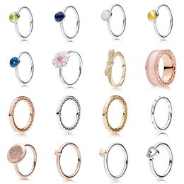 NIEUWE 2021 100% 925 Sterling Silver191012PE AUGUSTUS DROPLET Ring en luxe DIY Vrouwen Originele Armband Mode-sieraden Gift243N
