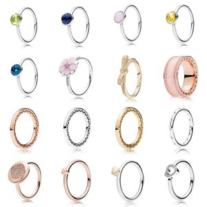 NIEUWE 2021 100% 925 Sterling Silver191012PE AUGUSTUS DROPLET Ring en luxe DIY Vrouwen Originele Armband Mode-sieraden Gift293H