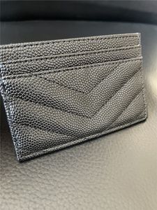 Nieuwe 2021 Klassieke Mode Caviar Credit Card Case PU Mini Bag met Kaarthouder Mode Kaarthouder Coin Bag Vintage VIP-geschenk