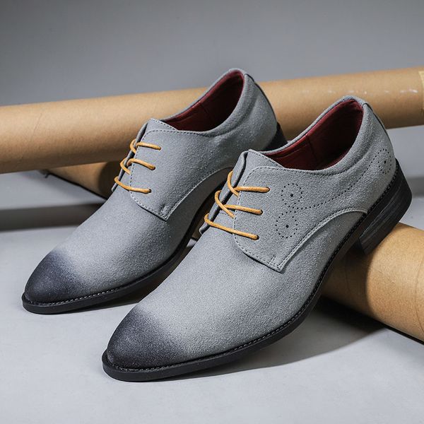 Nouveau 2021 Fashion Formal Men's Dress Man Wedding Party Style Comfy Classic Design High Quality Male Chaussures 545