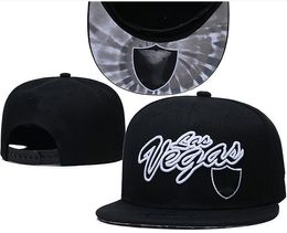 Casquette de football Snapback de couleur noire, chapeaux d'équipe de Las Vegas, mélange de correspondance, commande de toutes les casquettes, chapeau de qualité supérieure, nouvelle collection 2021