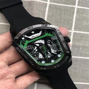 NIEUW 2021 Hoogwaardige AA3A Phantoms Warrior Herenhorloges Fashion Brand Luxury Watch Casual Rubber Strap Men Sports PolsC292M