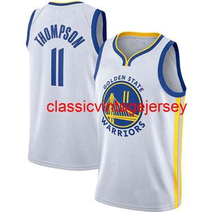 Nouveau 2021 Klay Thompson Swingman Jersey 11 Cousu Hommes Femmes Jeunesse Basketball Maillots Taille XS-6XL