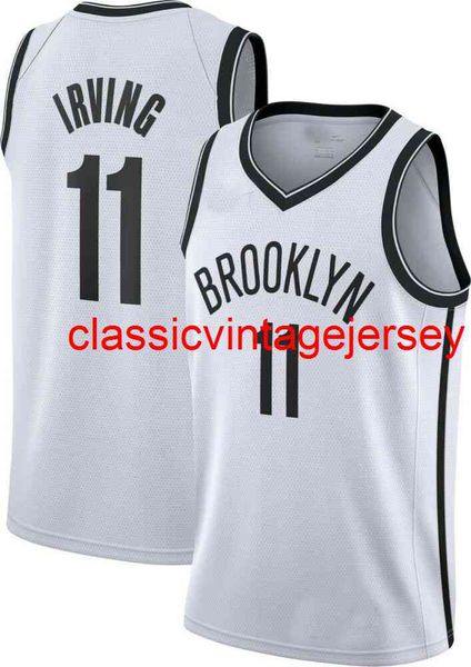 Nouveau 2021 Kyrie Irving Swingman Jersey Blanc Cousu Hommes Femmes Jeunesse Basketball Maillots Taille XS-6XL