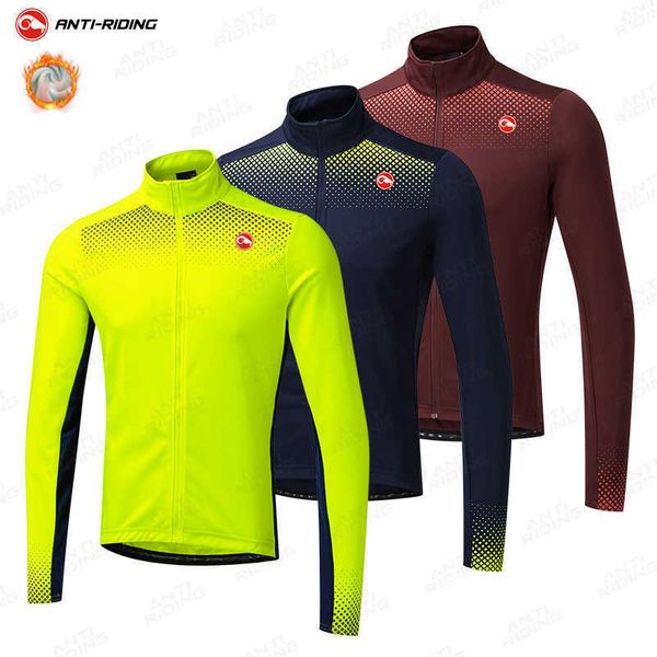 Nouveau 2021 Hommes Hiver Thermique Polaire Maillot De Cyclisme Vélo De Course Cyclisme Mountian Vélo Vêtements De Cyclisme Ropa Ciclismo Vélo H1020