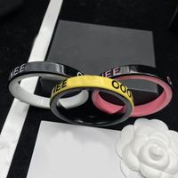 Nouveau 2022 mode bracelet dames résine acrylique Designer Bracelets fête anniversaire cadeaux bijoux de haute qualité avec boîte