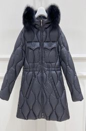 Nouveau 2022 filles hiver longs manteaux bébé enfants enfants épais chauds réels de fourrure réelle manteau à capuche extérieure chlidren mantes noir1382947