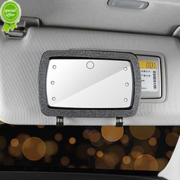 NIEUW 2022 Luxe autovisor Mirror Makeup Mirror Set Bling Charm Auto -decoratie auto Assessoires interieur voor vrouwen dropshipping