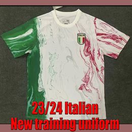 Nieuw 2023 2024 Italië 125e jubileum voetbalshirt Player Edition Maglie Da Calcio TOTTI VERSATTI CHIESA Italia 23 24 voetbalshirt heren fanshirt