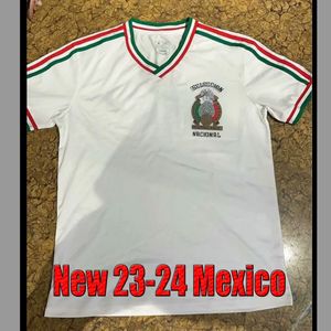 Nuevo 2023-2024 México CHICHARITO Camiseta de fútbol masculina 23/24 H. LOZANO A. GUARDADO Ropa de entrenamiento roja blanca R. JIMENEZ Camiseta de fútbol del equipo nacional Versión para fanáticos