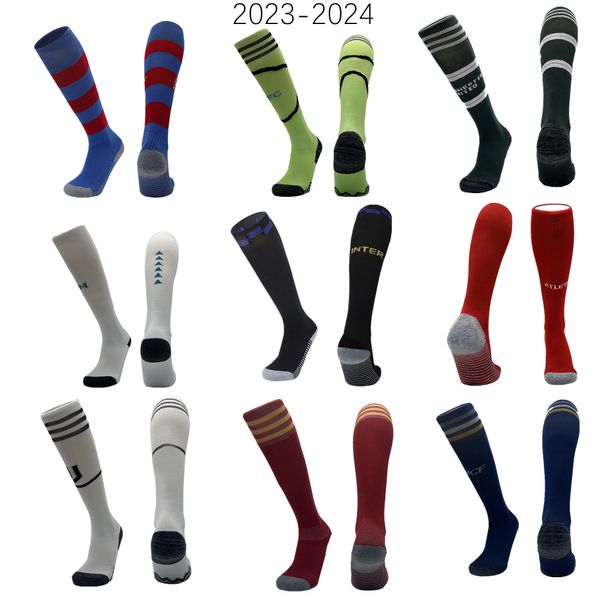 Chaussettes de Football professionnelles européennes, chaussettes longues respirantes pour hommes, femmes, garçons et filles, nouvelle collection 2023 – 2024