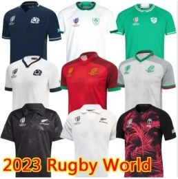 Nuevo 2023 Camisetas de la Copa Mundial de Rugby de Francia Irlanda POLO Australia RUGBY Escocia Fiji CAMISA DE INICIO 23 24 Camiseta de rugby mundial Camiseta de rugby local visitante RWC Jersey tamaño S-4XL