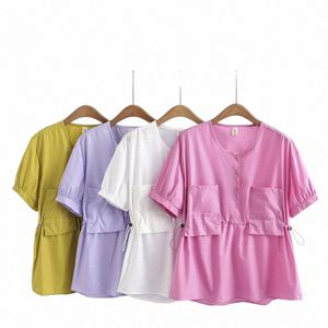 T-shirt à manches courtes et col rond pour femme, haut rose, grande taille, 3XL, 4XL, 5XL, 6XL, nouvelle collection printemps été 2023, h84J #